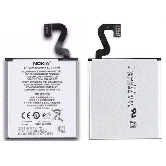 Battery Batre Baterai Nokia Lumia 920 BP-4GW BP4GW BP 4GW BL-4GW BL4GW BL 4GW