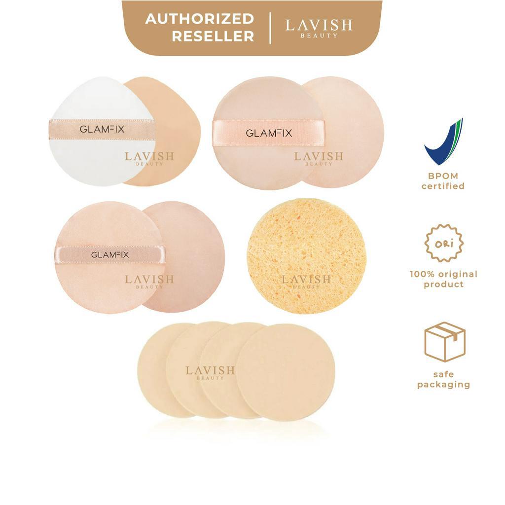 GLAMFIX Air Cushion Puff // Camelia Loose Powder Puff // Finishing Powder Puff // Cellulose Cleansin