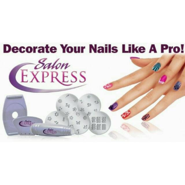 Salon Express As Seen On TV Nail Art Stamping Kit / kuku stempel