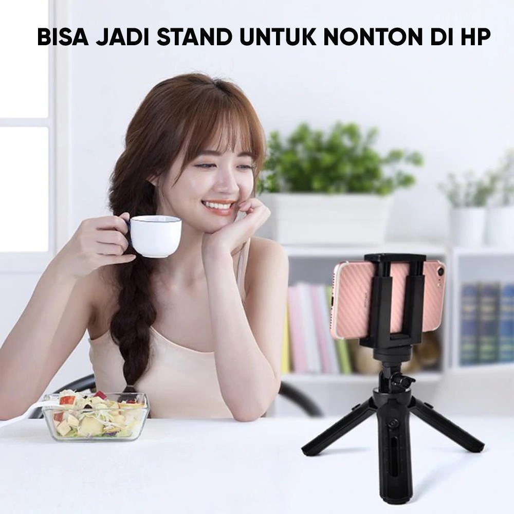 Tripod Phone Holder Hp + Holder Universal 4-7inch Untuk Smartphone YN211