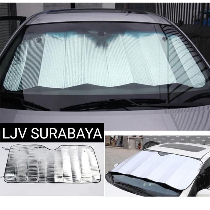 Sun Shield / Pelindung anti panas dashboard kaca mobil aluminium foil