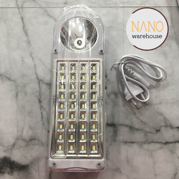 Lampu Cas Emergency Lamp + Senter Rechargeable Surya SQL L4301N SMD LED Darurat