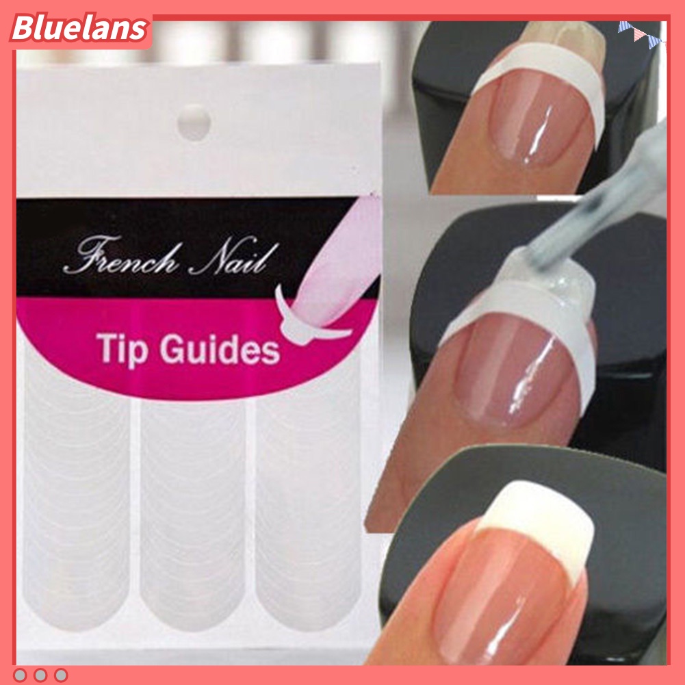 [Bayar Di Tempat][bluelans] 240pcs Tape Stiker Pemandu Ujung Kuku untuk Manicure DIY