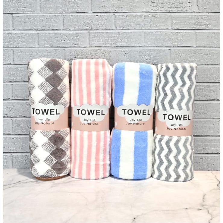 OBRAL HANDUK MICROFIBER DEWASA UK 70 X 140 CM BISA PILIH MOTIF