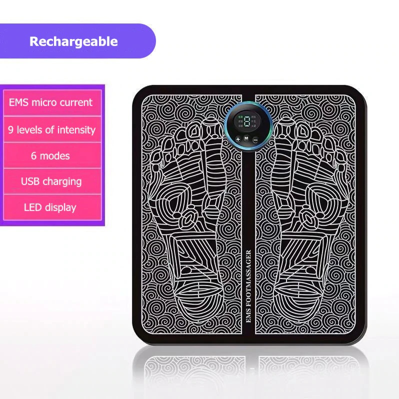 TERAPI PIJAT KAKI REFLEKSI KAKI ELEKTRIK AKUPUNTUR KAKI EKECTRIC MATRAS PEMIJAT ALAS KAKI RECHARGEABLE