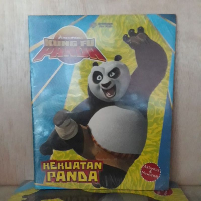Buku Keterampilan Anak - Kekuatan Panda (Kungfu Panda - Aktivitas & Mewarnai)