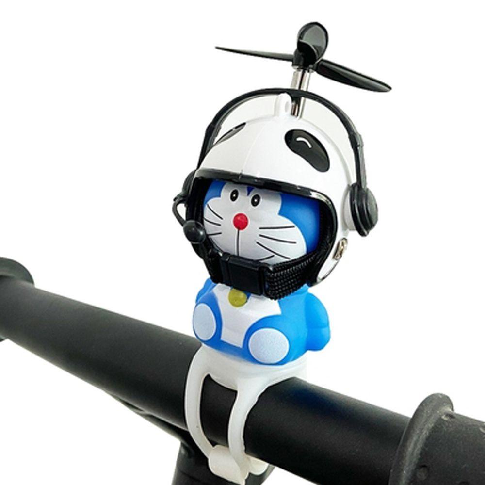 Nickolas1 Doraemon Pokon Mainan Aksesoris Sepeda Glowing Stang Sepeda Bersepeda Dekorasi Lampu Sepeda Mencicit Doraemon Helm Mainan