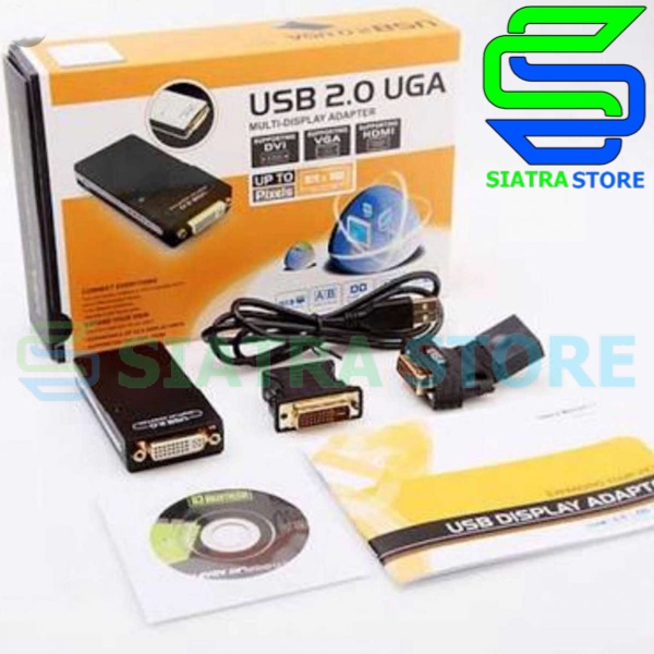 USB 2.0 UGA Multi Display Adaptor ( VGA / HDMI / DVI ) Ready Stock