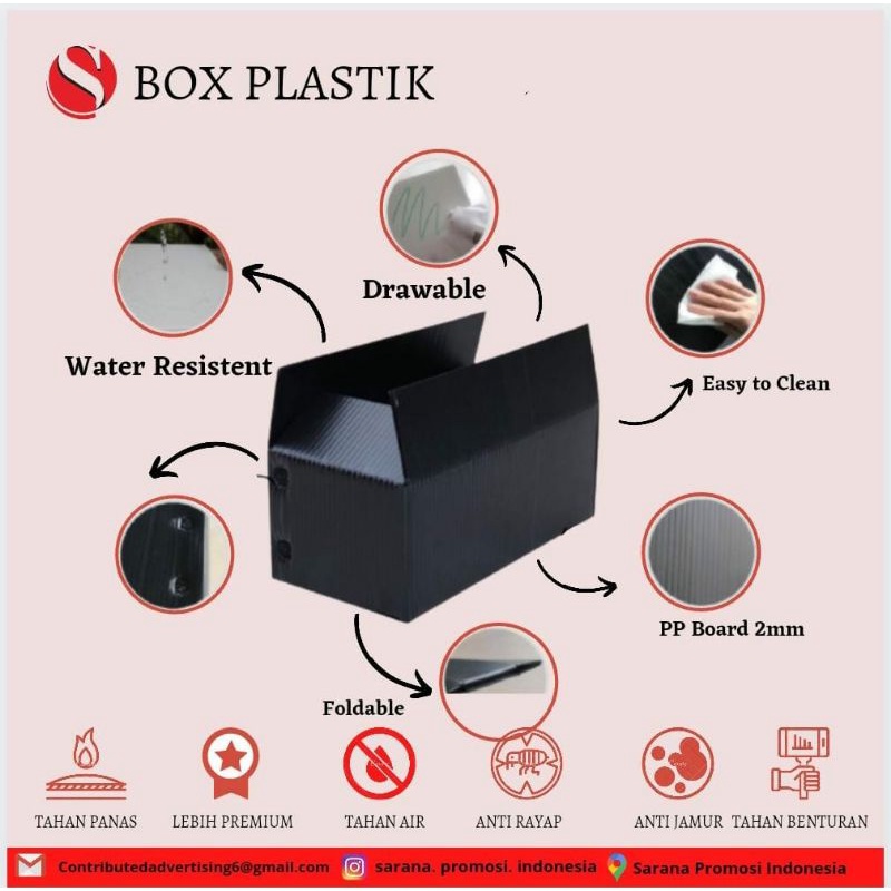 box packing plastik uk.60x30x40 / box kardus packing tahan air dan awet-1