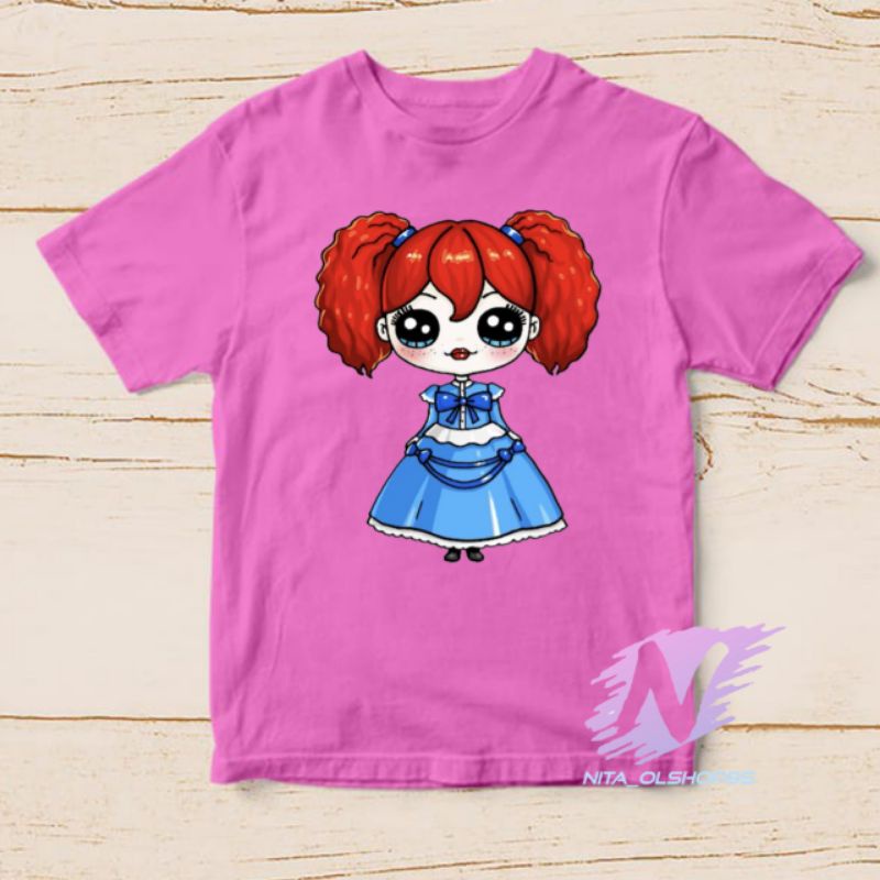 kaos karakter boneka huggy wuggy baju kaos anak