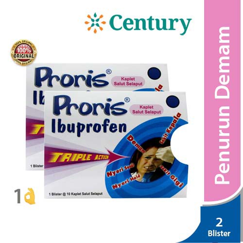 Proris Ibuprofen Kaplet / Demam / Sakit Kepala / Sakit Gigi / Promo / Penurun Panas