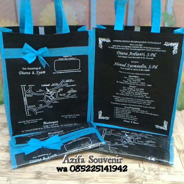 Tas Souvenir Undangan Pernikahan/ Kartu Undangan Pernikahan Unik bermanfaat / Ngunduh Mantu