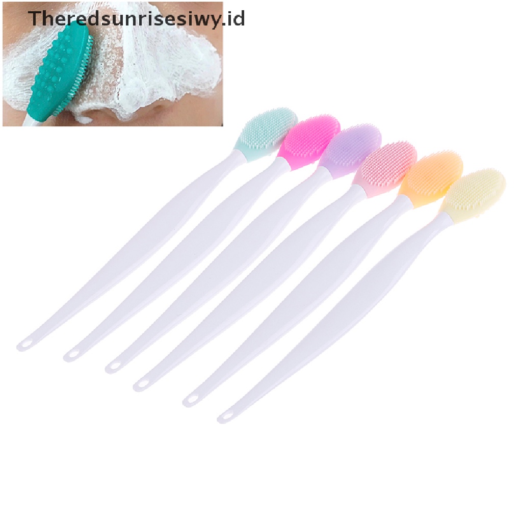 (Theredsunrisesiwy.Id) Brush Silikon Pembersih Pori-Pori / Komedo / Jerawat Untuk Perawatan Wajah