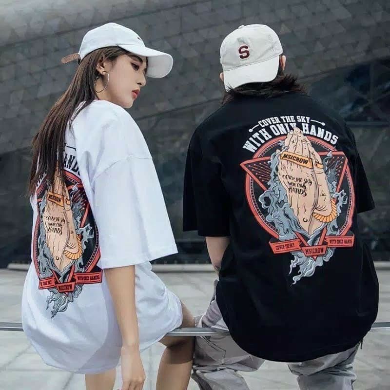 Arifirn Kaos Oversize Msicrow - Kaos Oversize Wanita dan Pria Murah