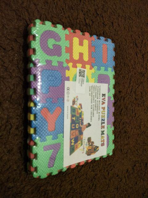 36pcs / Set Karpet Alas Lantai Mini Dengan Bahan Halus Dan Gambar Motif Alfabet