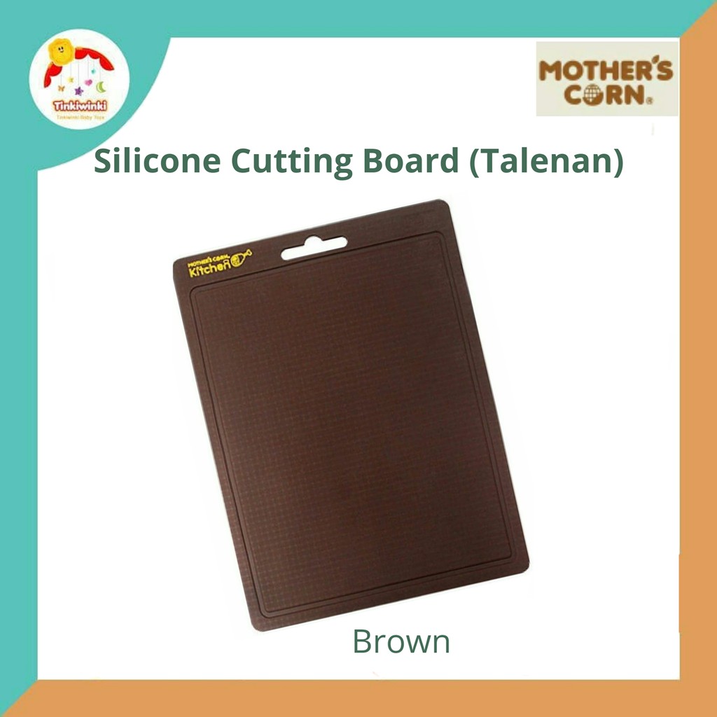 MOTHERS CORN SILICONE CUTTING BOARD Brown