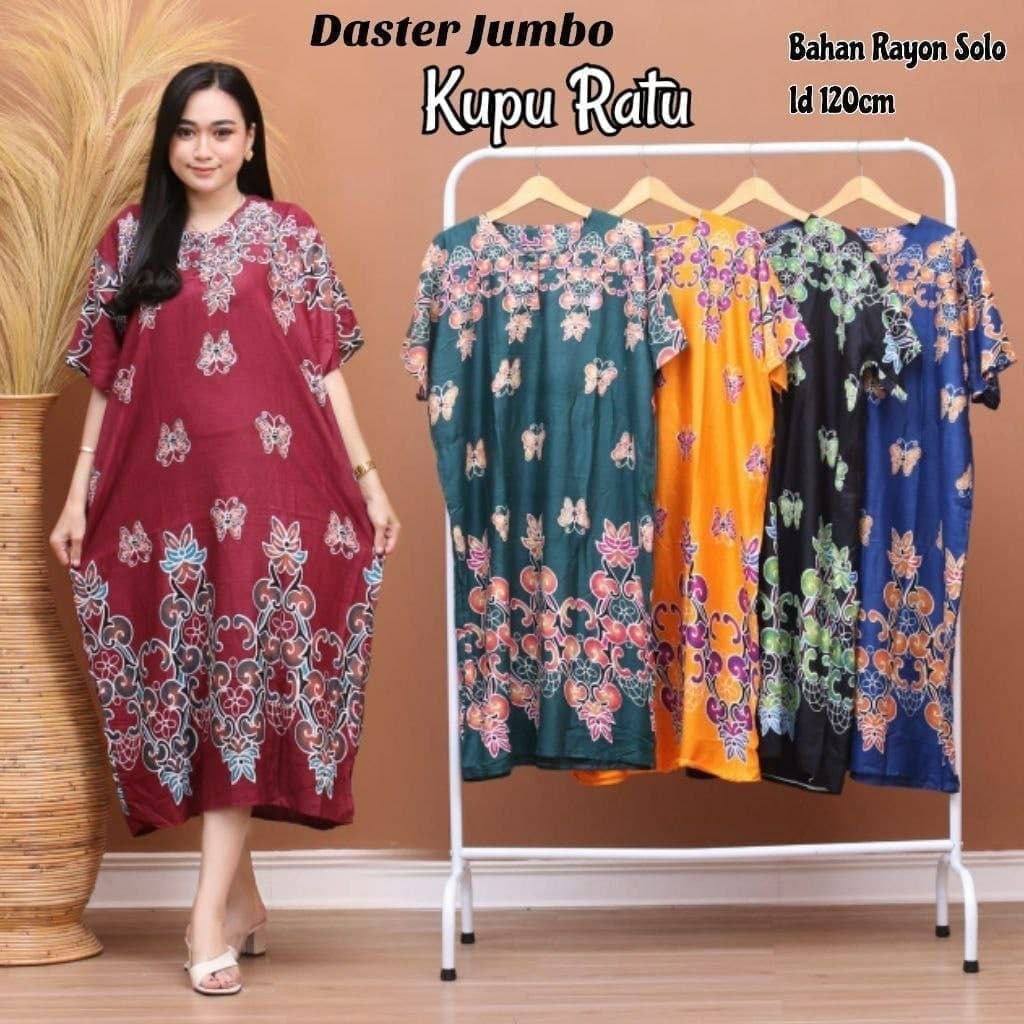 DASTER JUMBO LD 130 MOTIF WAYANG KULIT RAYON ADEM MURAH VIRAL MODEL KEKINIAN TERBARU