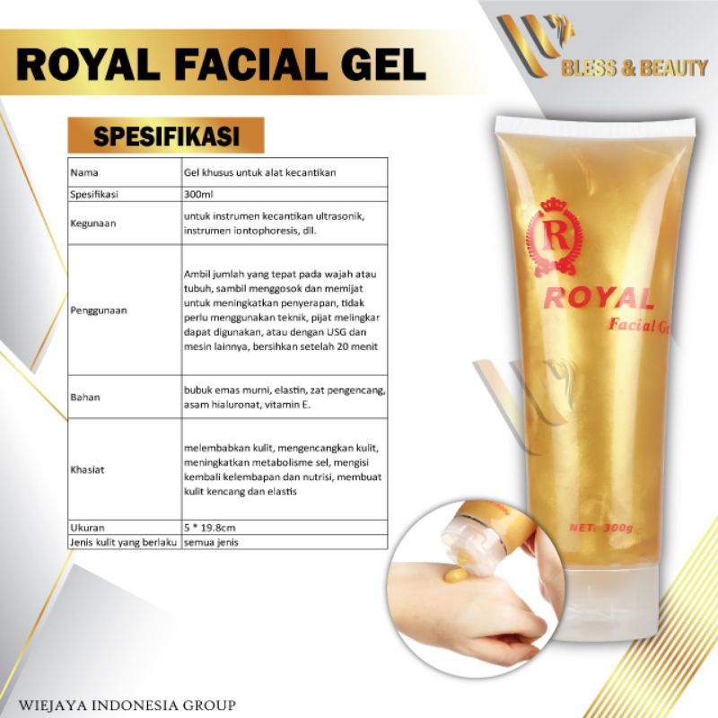 Gel Royal Facial Gold White Slimming Alat Hifu IPL RF Lifting Whitening