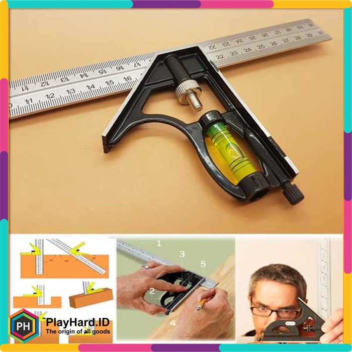 

Mistar Penggaris Siku Tukang Multifungsi