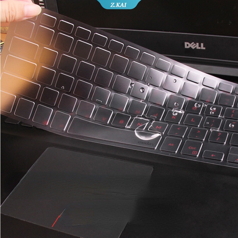 1pc Skin Silikon Pelindung Keyboard Komputer Dell G5 Inspiron 15 G3 G7 7000 5000 15.6 &quot;Transparan Anti Air (ZK)