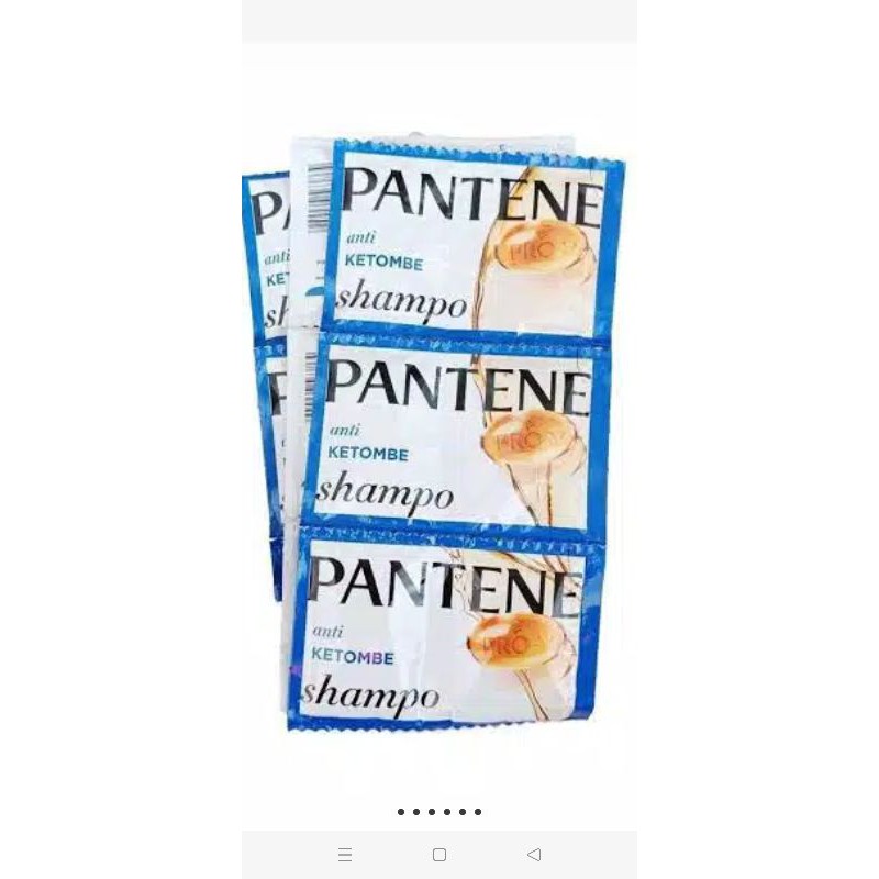 shampo pantene. rentengan isi 24pcs/12 pasang.