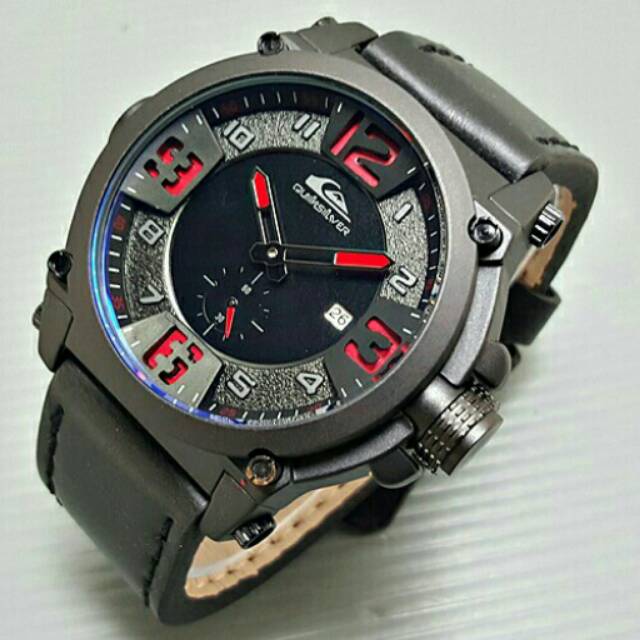 Jam Tangan Pria Quicksilver Tali Kulit