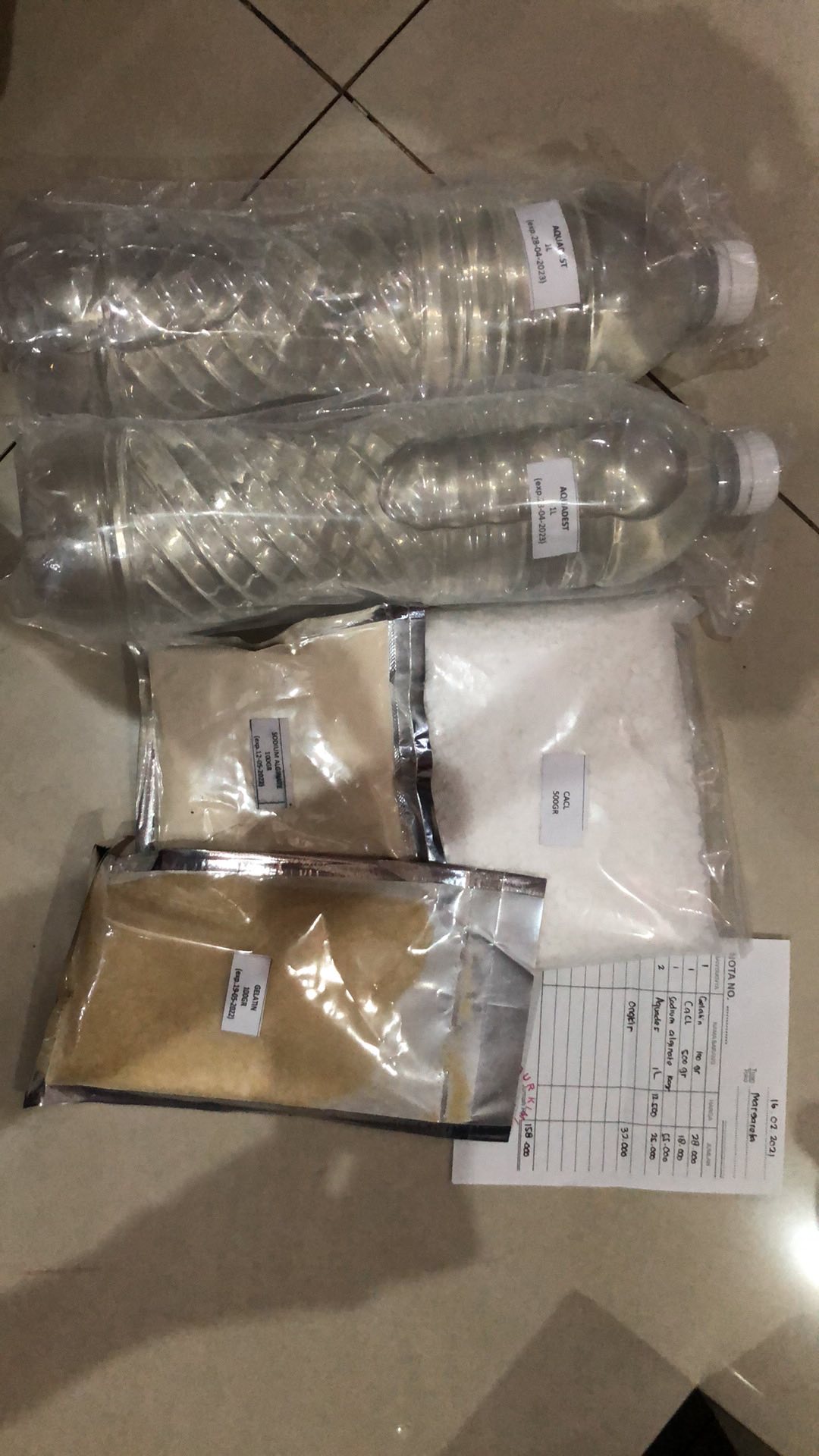 Aquades Aquadest Akuades Air Suling Destilasi Murni 1 L