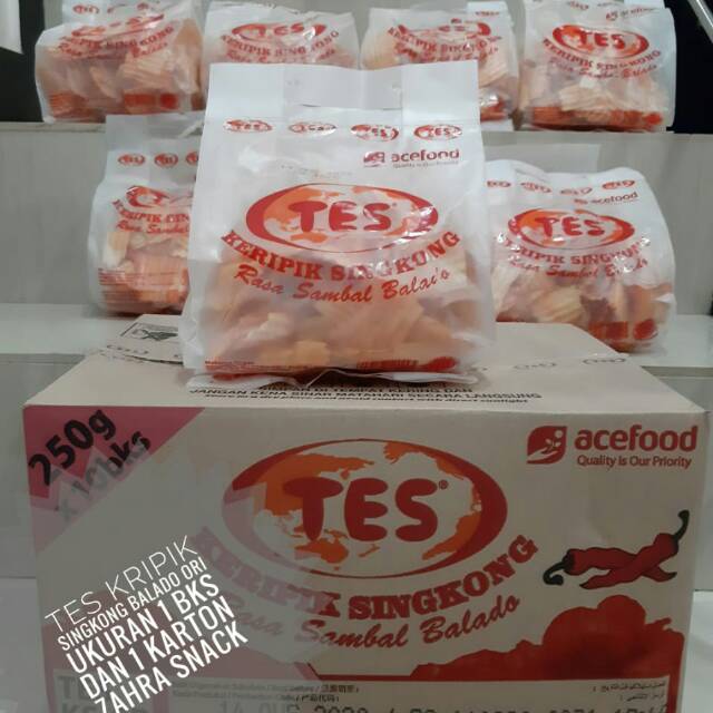 

TES KERIPIK SINGKONG BALADO 1 DUS ISI 10 PC