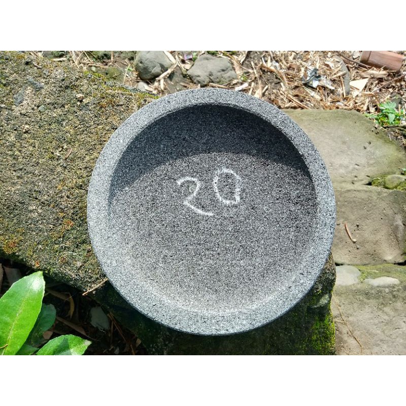 cobek batu asli kualitas super produksi Magelang cobek saja ukuran 20