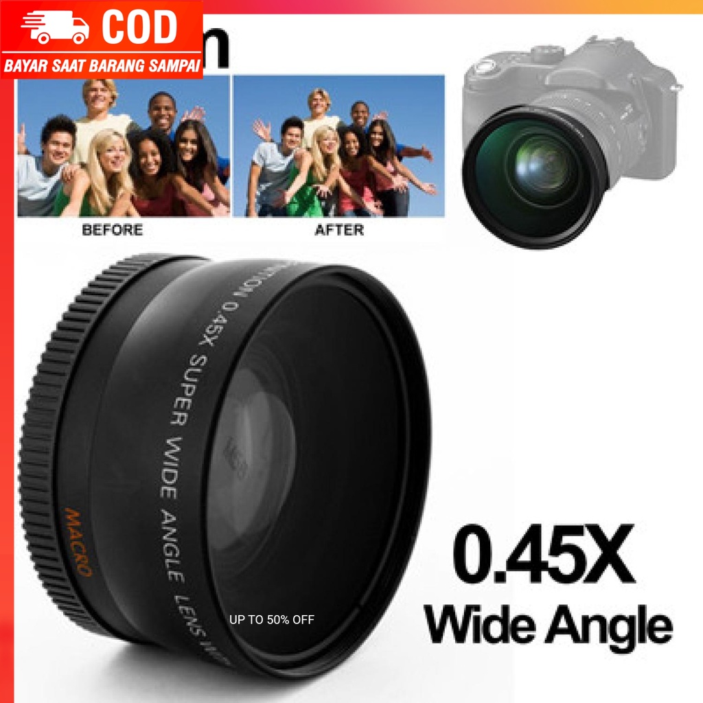 (100% BARANG ORI) Super Wide Angle Lens with Macro 58mm for Canon - S-DAL-0001