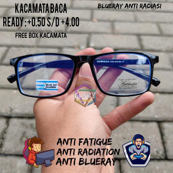 Kacamata Baca Plus Double Focus Lensa Blueray Anti Radiasi Gadget 02