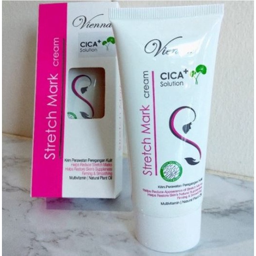 VIENNA STRETCHMARK CREAM CICA+ SOLUTION ORIGINAL - PENGHILANG STRETCH MARK PERUT PAHA