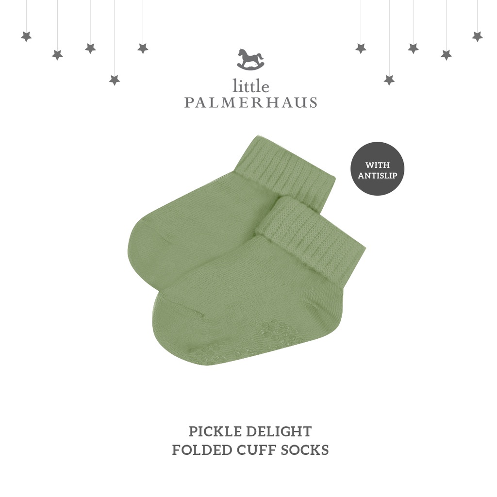 Little Palmerhaus Folded Cuffs Sock Antislip - Kaos Kaki Bayi