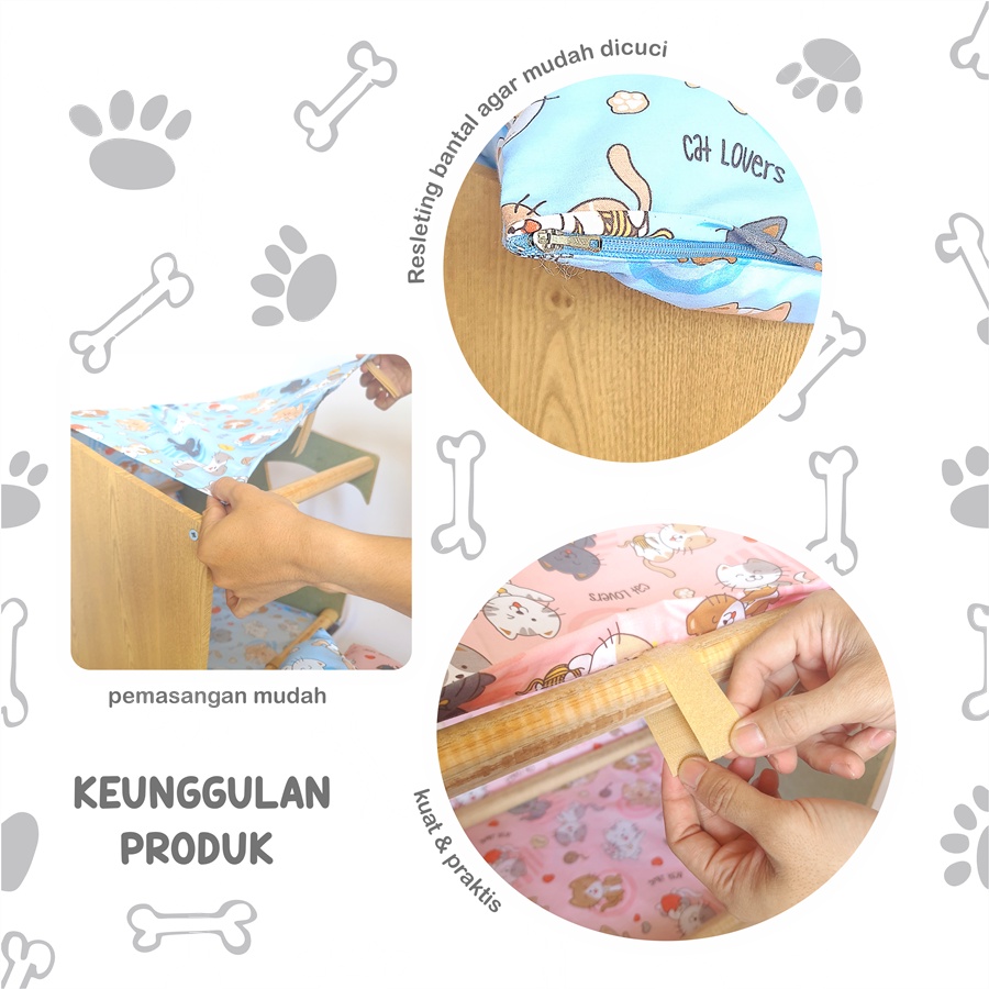 Custom Nama Rumah Kucing CUTE CAT HOME