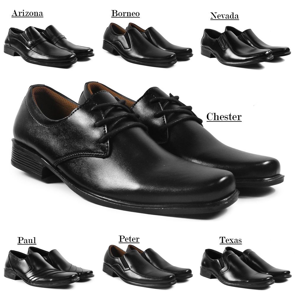 Sepatu Pantofel Pria Pantofel Hitam Sepatu Pantofel kerja