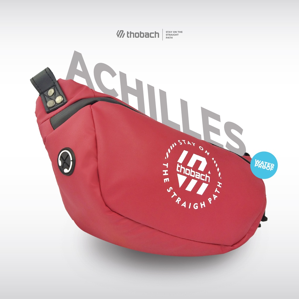 TAS SELEMPANG PRIA  WAISTBAG PRIA WANITA ANTI AIR ARCHILES THOBACH ORIGINAL