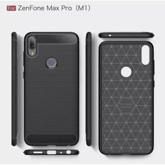 ASUS ZENFONE MAX PRO M1 MAX PRO M2 ZB601KL ZB631KL Silicon Carbon Slim Fit Soft Case Premium