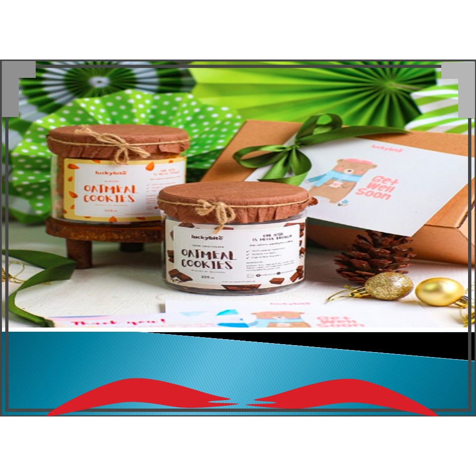 

Get Well Soon (GWS) Hampers/Hampers Lekas Sembuh - Oatmeal Cookies 2 Jar + FREE Greeting Card + Pita