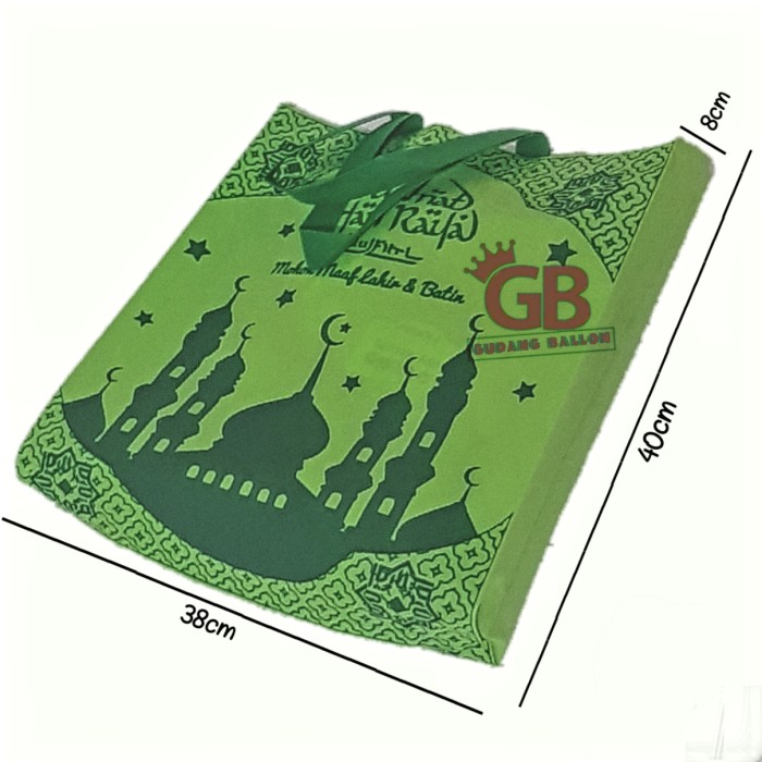 

Goodie Bag Idul Fitri L/ Tas Souvenir Spundbond/ Tote Bag/ Tas Lebaran