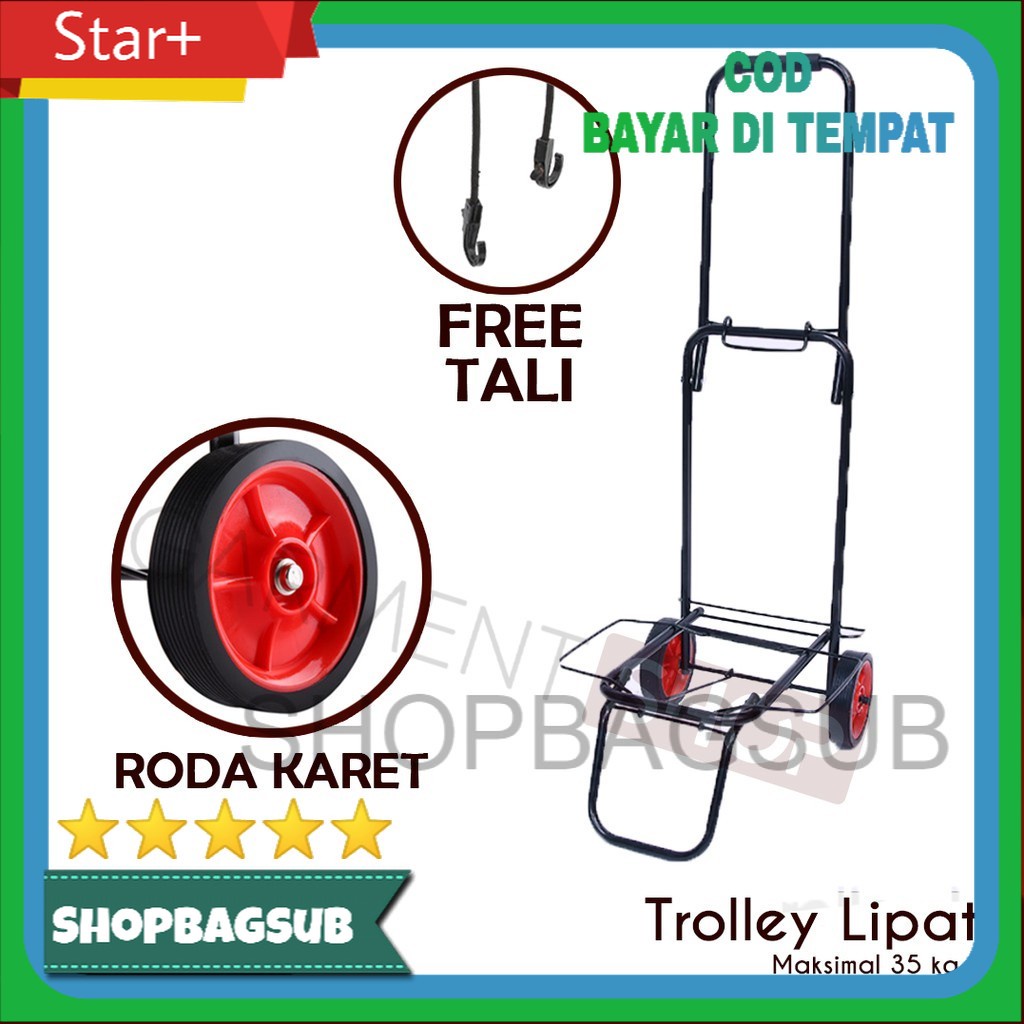 Troley Troli Lipat Bawa Aqua Galon dan Gas Trolley Barang Serbaguna