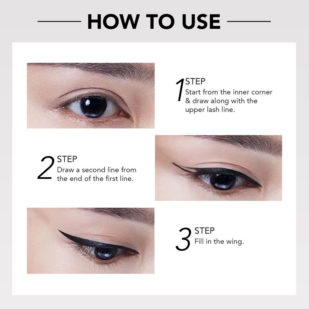 BPOM YOU Stay All Day Pen Eyeliner Waterproof Tahan Hingga 24 Jam Black Hitam Eye Liner Kajal