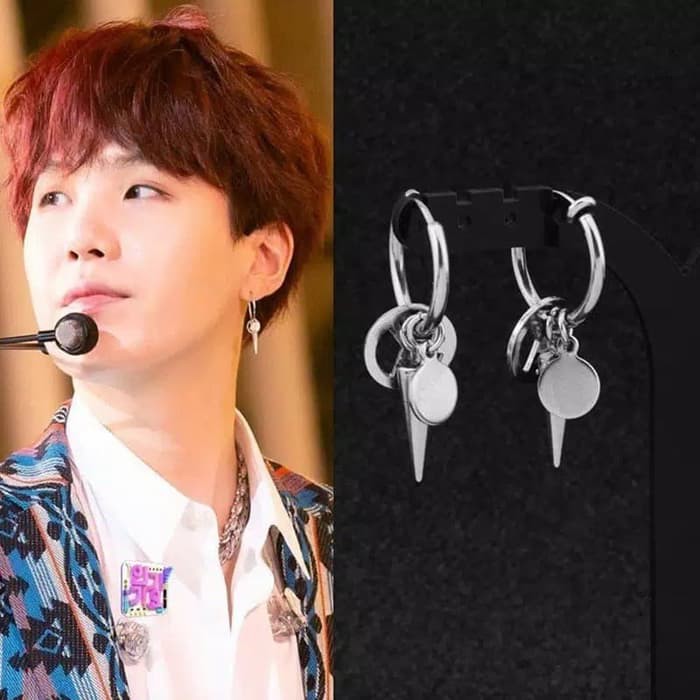 EE0432 - Anting JEPIT Tanpa Tindik Pria Wanita Kpop Korea BTS EXO GOT7