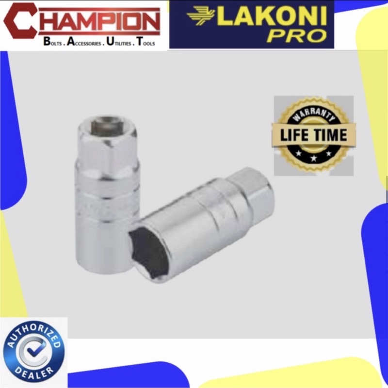 LAKONI PRO Deep Wall Sock Panjang 1/2” 12mm 6pt / Mata Sok Panjang 12mm 6pt