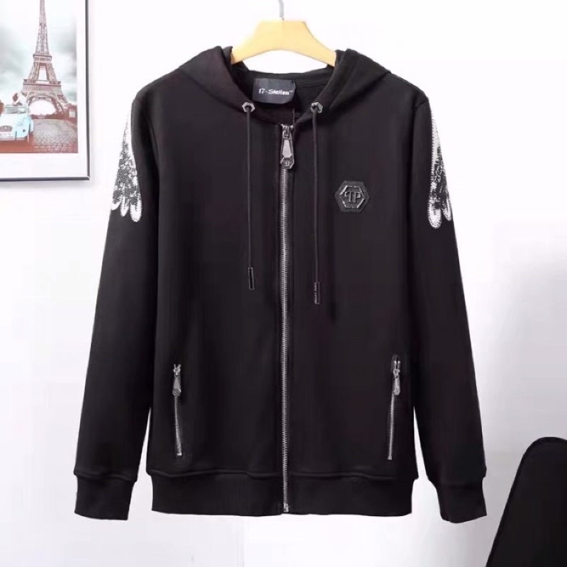 PP61 SWEATER HOODIE PHILIPP PLEIN SKULL FULL SWARROWSKY