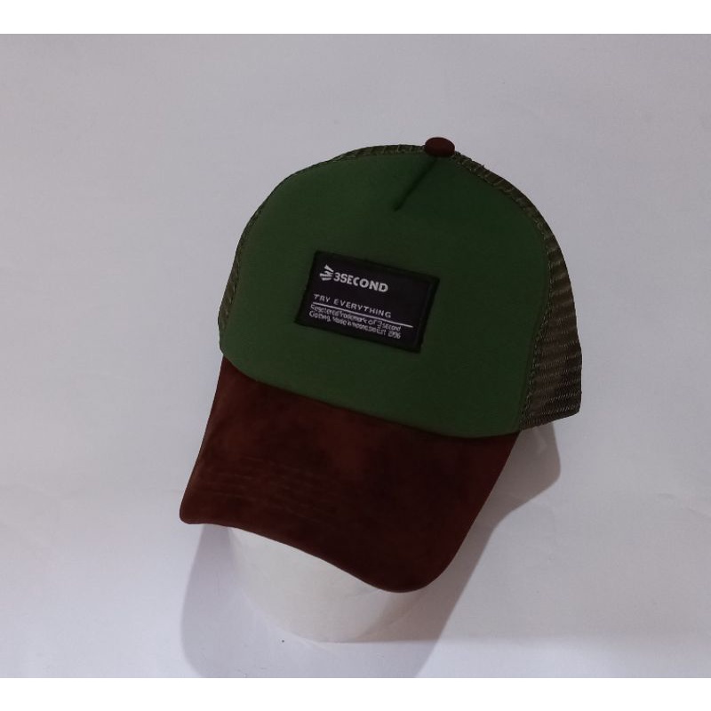 Topi Trucker 3Second Bahan Adem Nyaman Pria Wanita