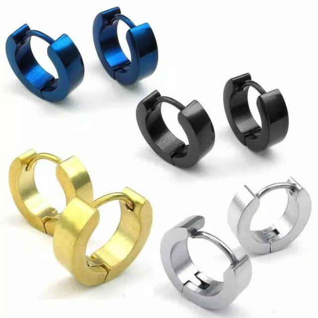 Anting Tusuk / jepit Titanium Import antikarat