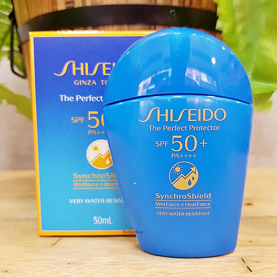 Sh*iseido Perfect UV Protector WetForce HydroFresh SPF 50+ PA++++ 50ml/7ml / shiseido environment triple beauty