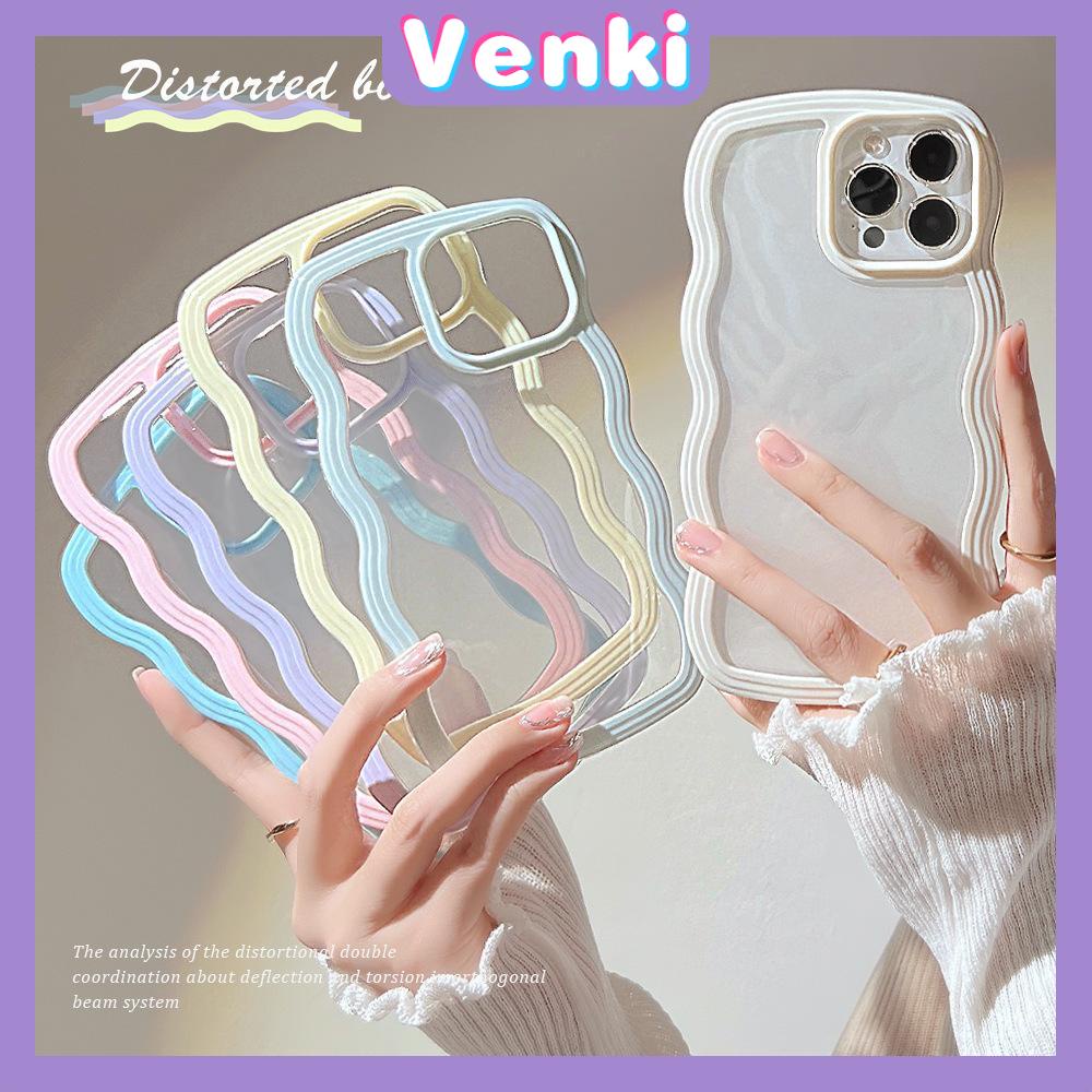 iPhone Case 2 in 1 Wave Candy Case Silicone Soft Case Clear Case Acrylic Frame Protection Camera Shockproof Compatible For iPhone 11 iPhone 13 Pro Max iPhone 12 Pro Max iPhone xr