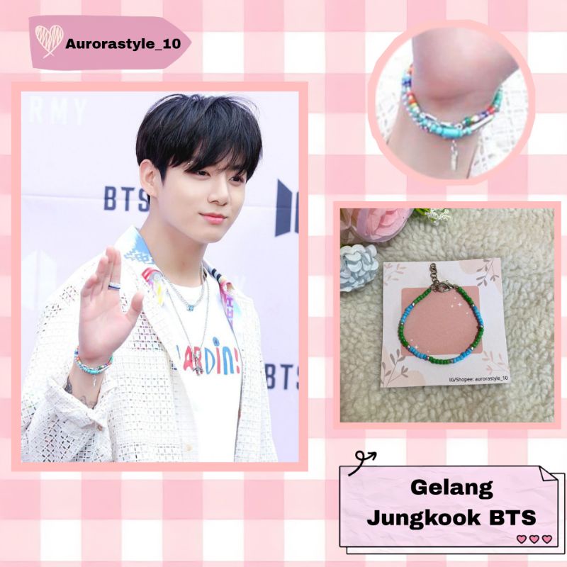 BTS Jungkook Bead Accessories / Aksesoris Manik Jungkook BTS/ Kalung / Gelang / Cincin / Korean Styl