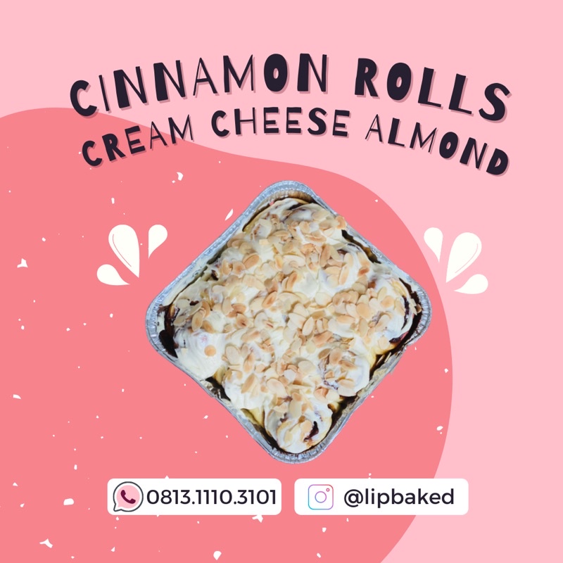 

Cinnamon roll cream cheese almon